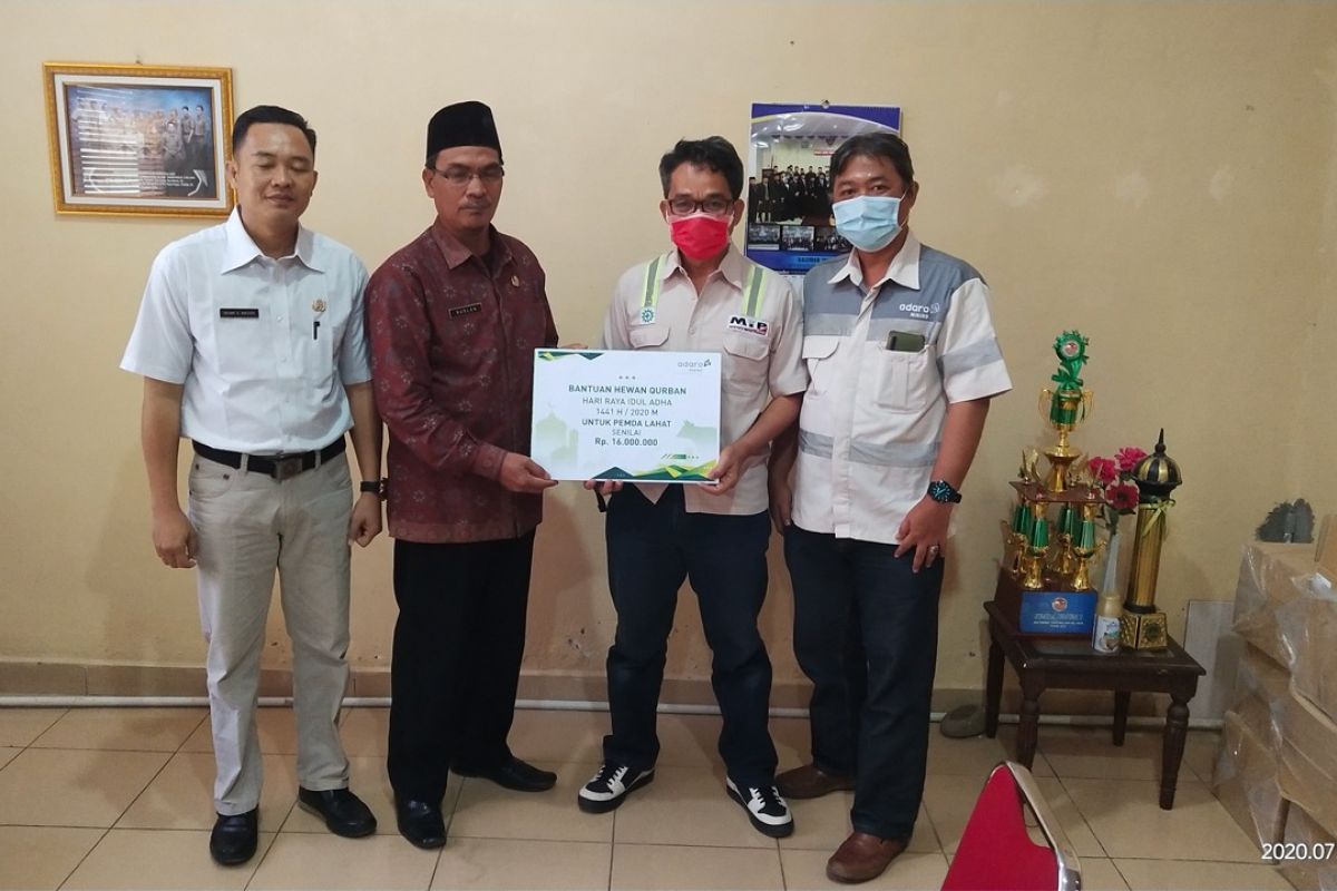 Enam sapi kurban dari PT MIP untuk Kabupaten Lahat