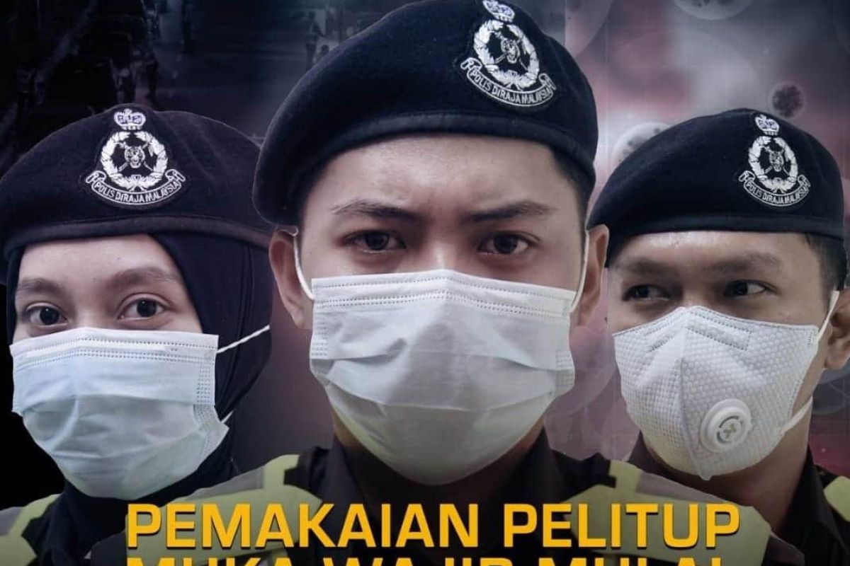 Malaysia terapkan wajib masker berdenda  RM1000