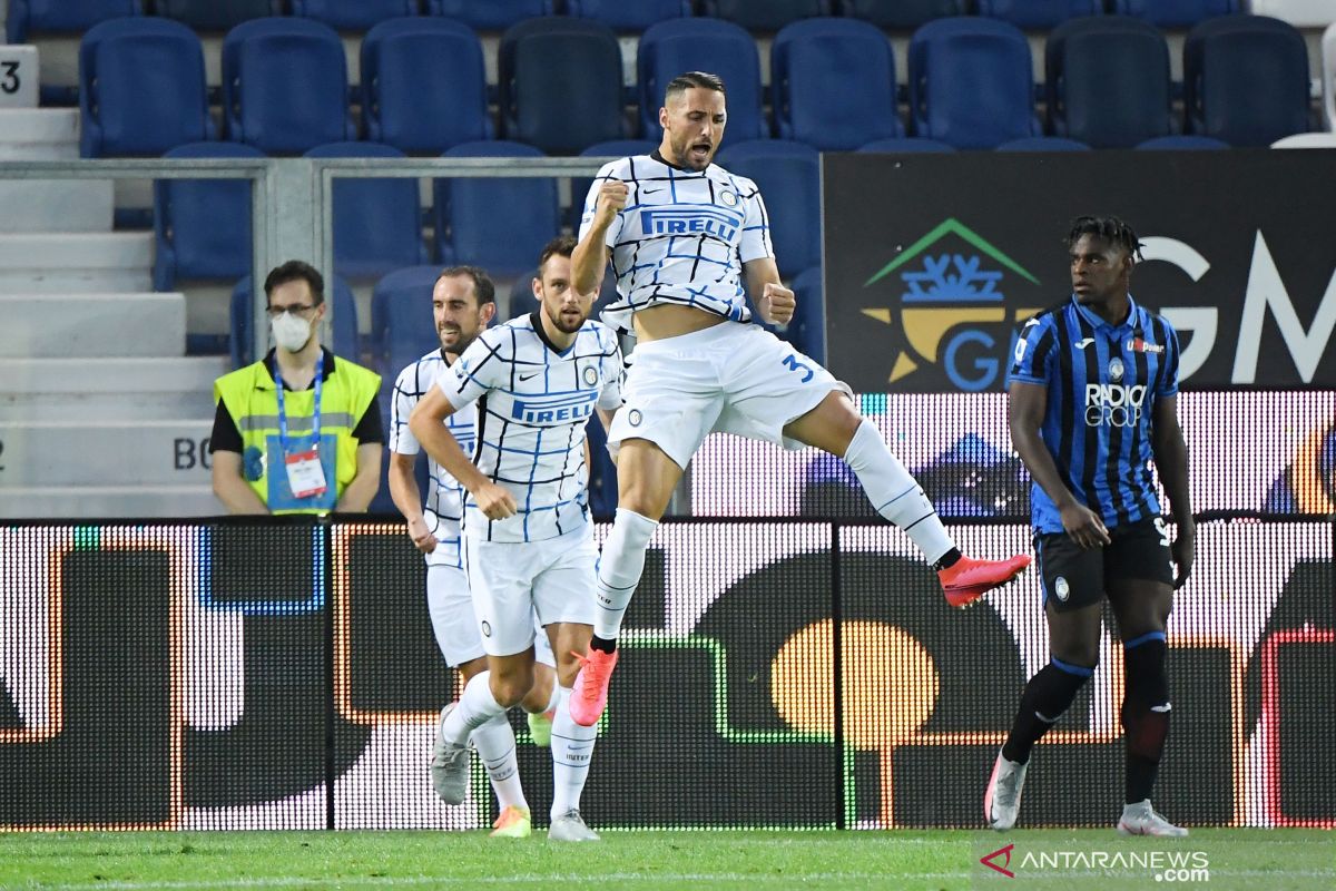 Inter amankan peringkat kedua  klasemen setelah gulung Atalanta 2-0