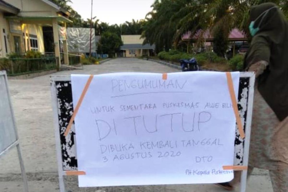 Dua Puskemas di Nagan Raya Aceh ditutup pascarawat pasien positif COVID-19