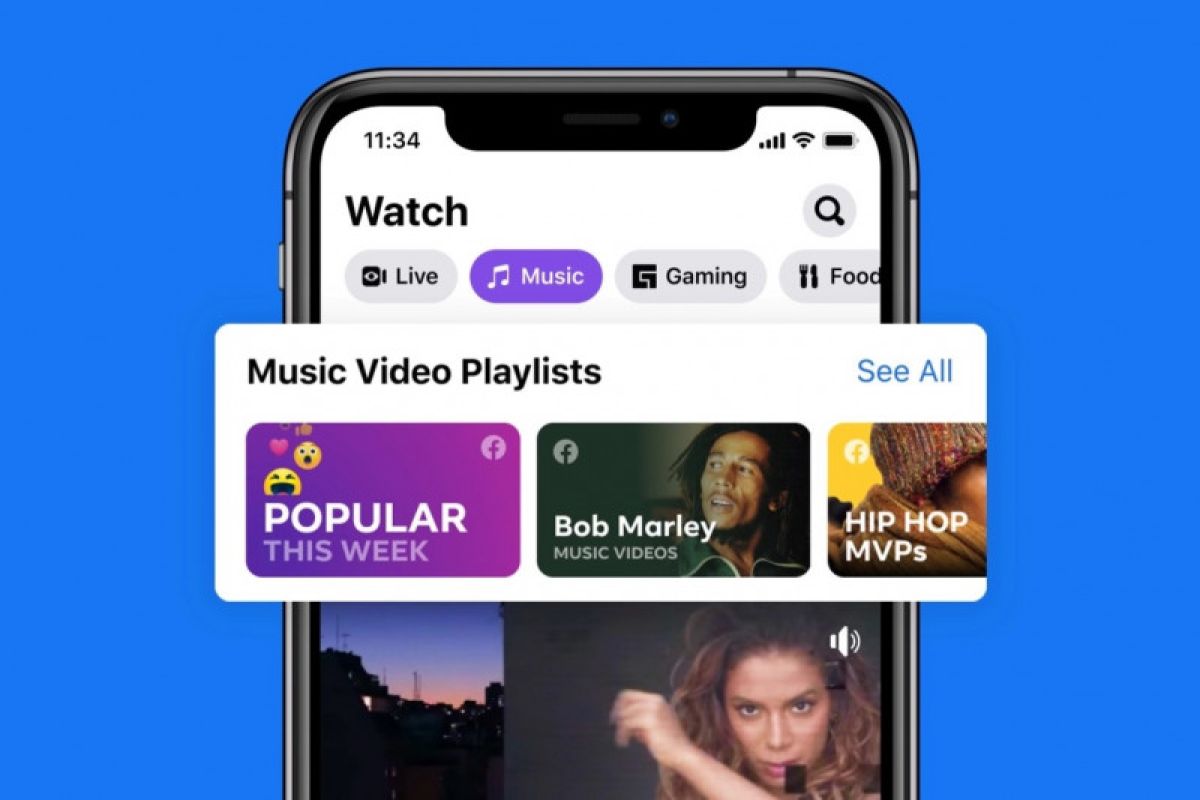 Facebook tambah fitur video  musik saingi YouTube