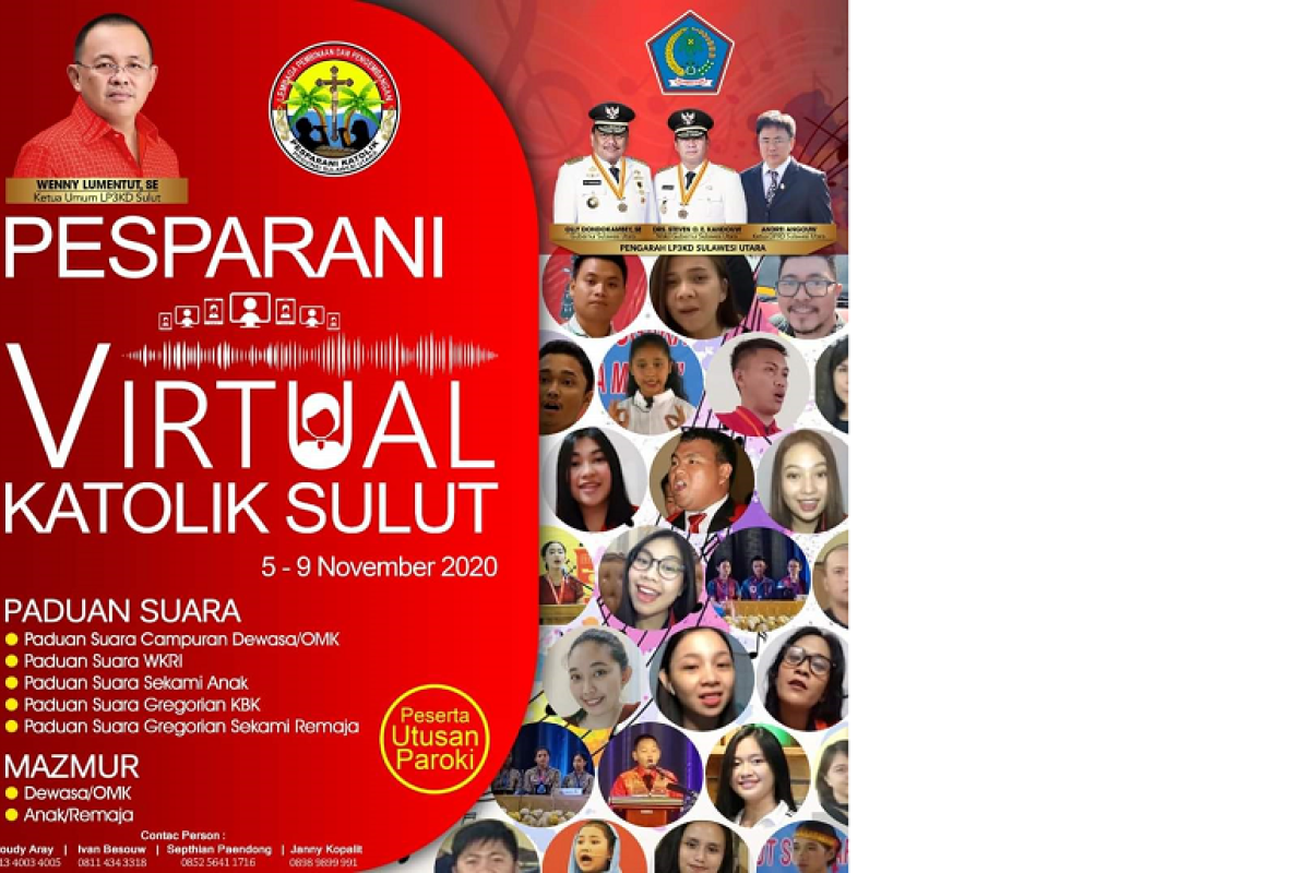 LP3KD gelar Pesparani Virtual Katolik Sulut 2020