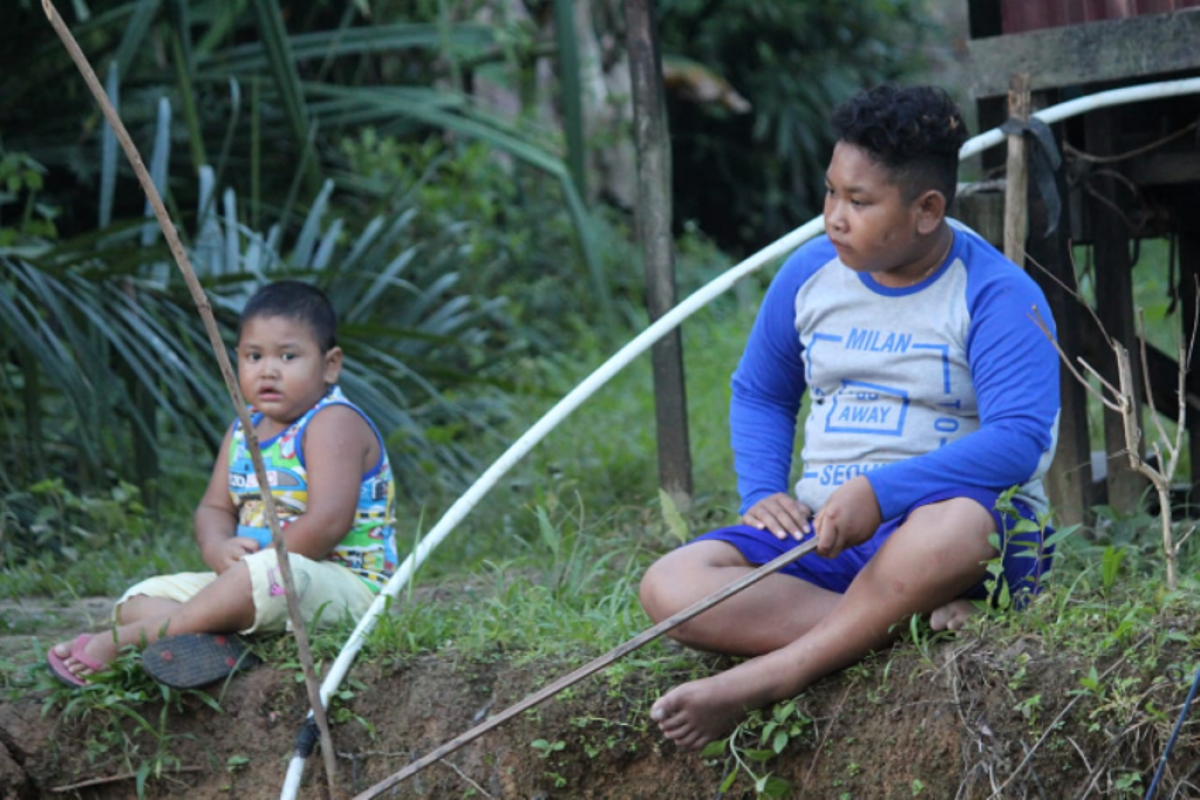 Kerinduan anak-anak Beringin Rayo kepada anggota Satgas TMMD 108