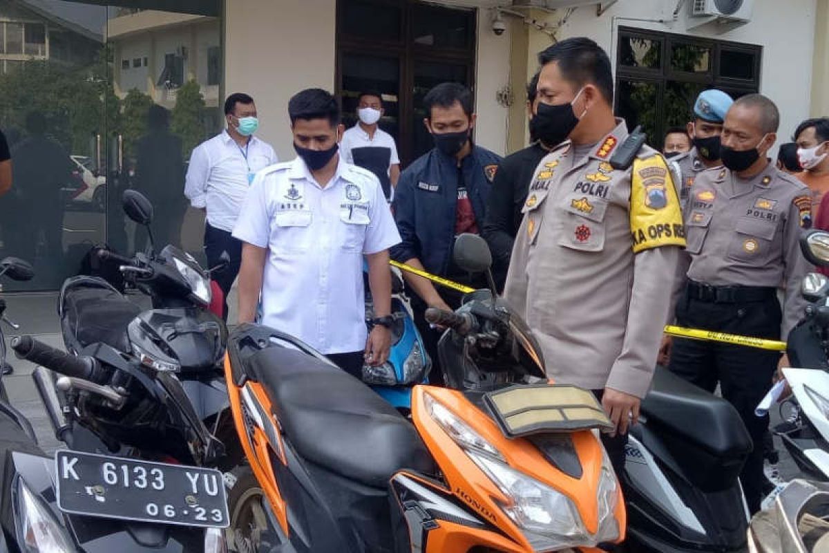 Polrestabes Semarang tangkap 38 pencuri kendaraan bermotor