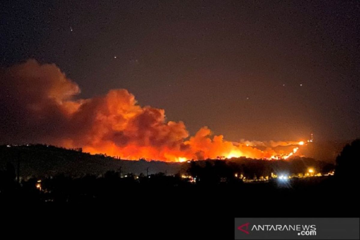 Hampir 8.000 orang warga dievakuasi akibat kebakaran hutan di California