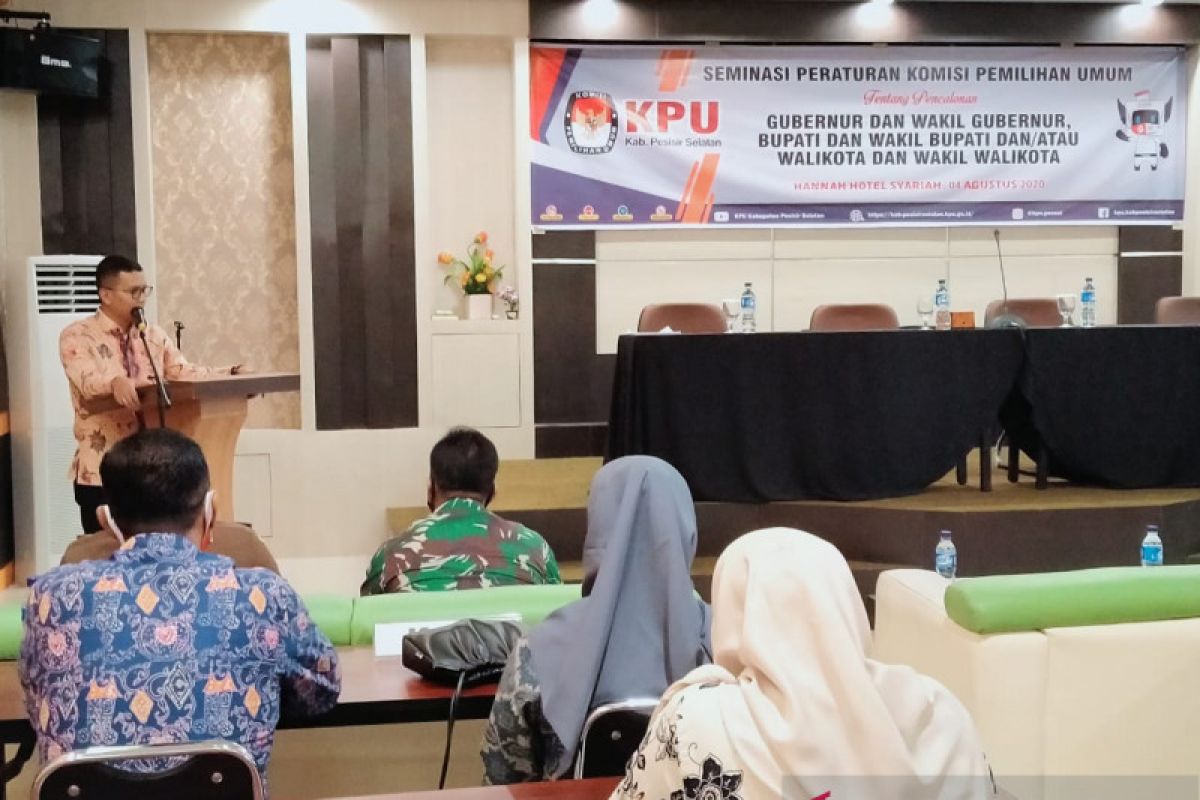 KPU Pesisir Selatan gelar seminasi peraturan pencalonan kepala daerah