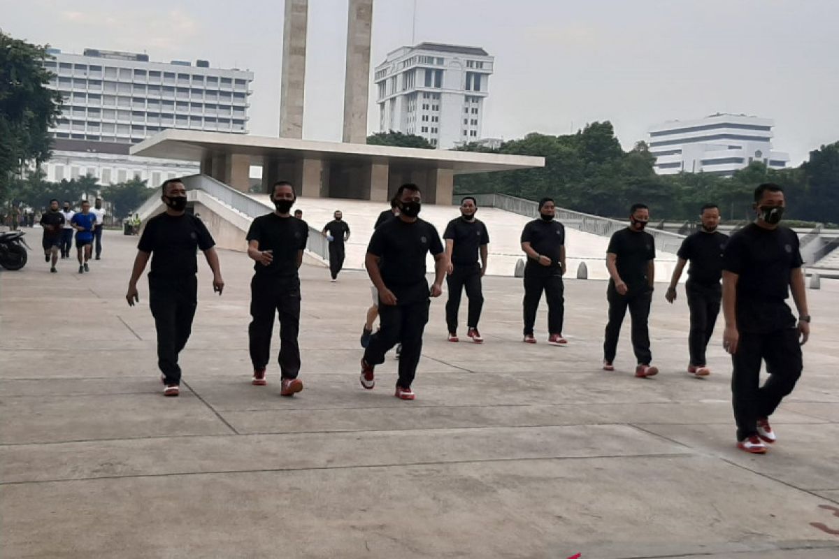 Pangkogabwilhan I ajak perwira dan prajurit joging di Lapangan Banteng