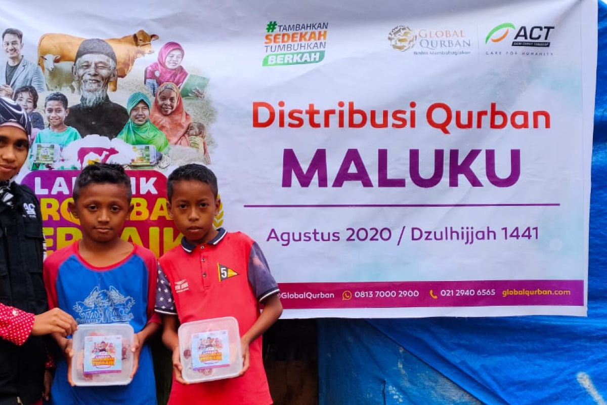 Daging kurban disalurkan Global Qurban ACT Maluku hingga pelosok desa