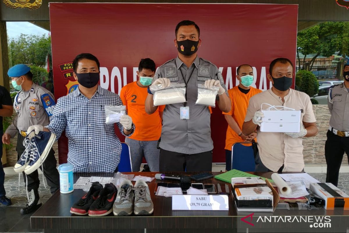 Polisi Pekanbaru bongkar sindikat narkoba dikendalikan dari Lapas Cipinang
