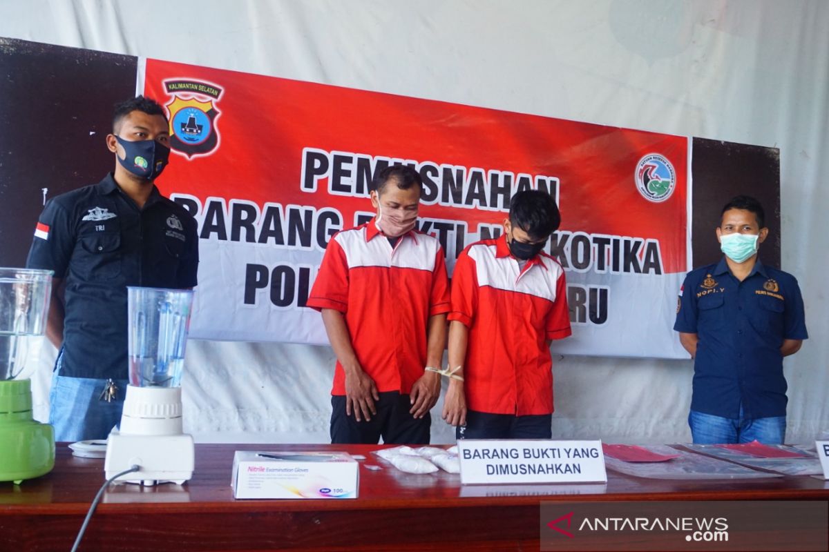 Polres Banjarbaru musnahkan 9 ons sabu-sabu