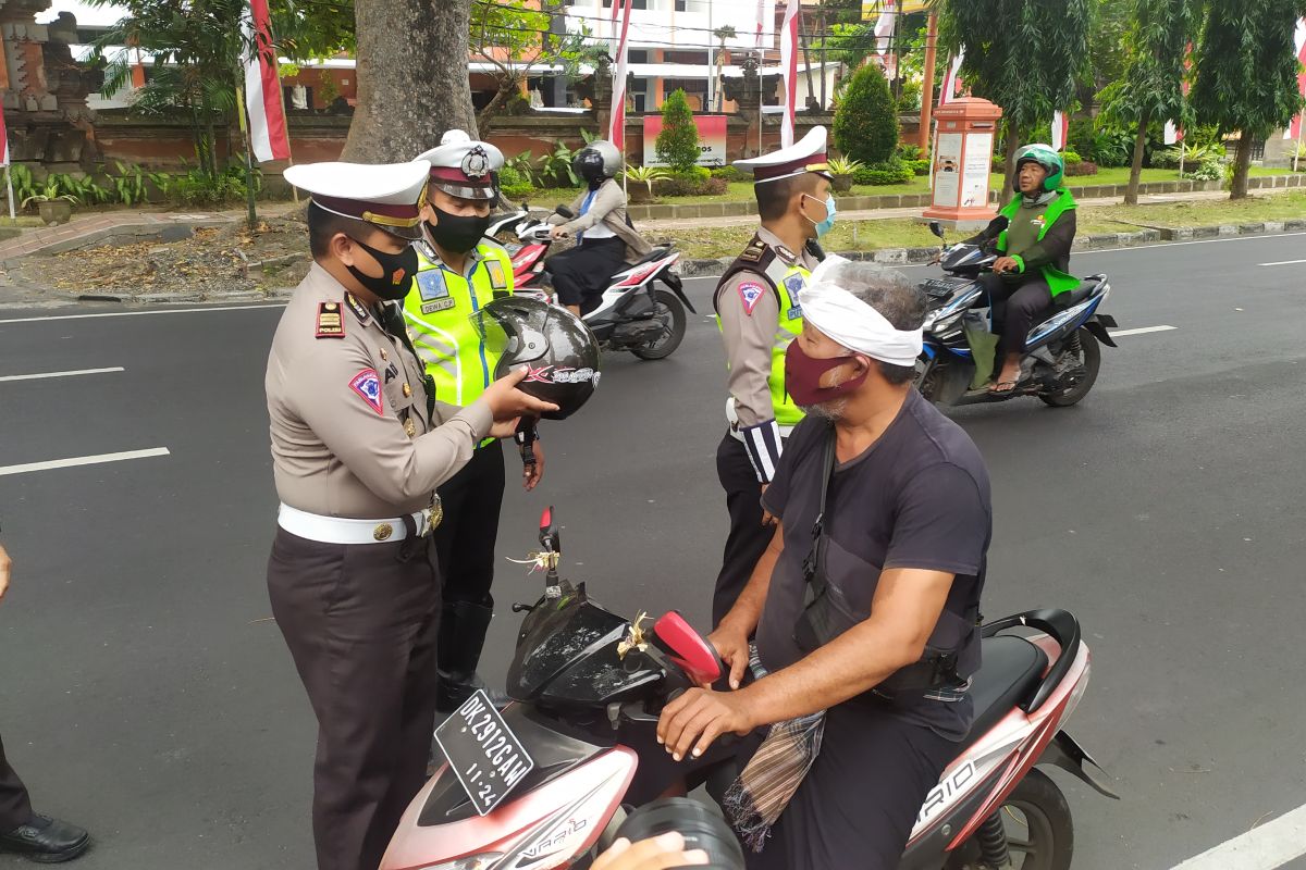 1.068 pelanggar lalu lintas ditindak Polresta Denpasar selama Operasi Patuh 2020