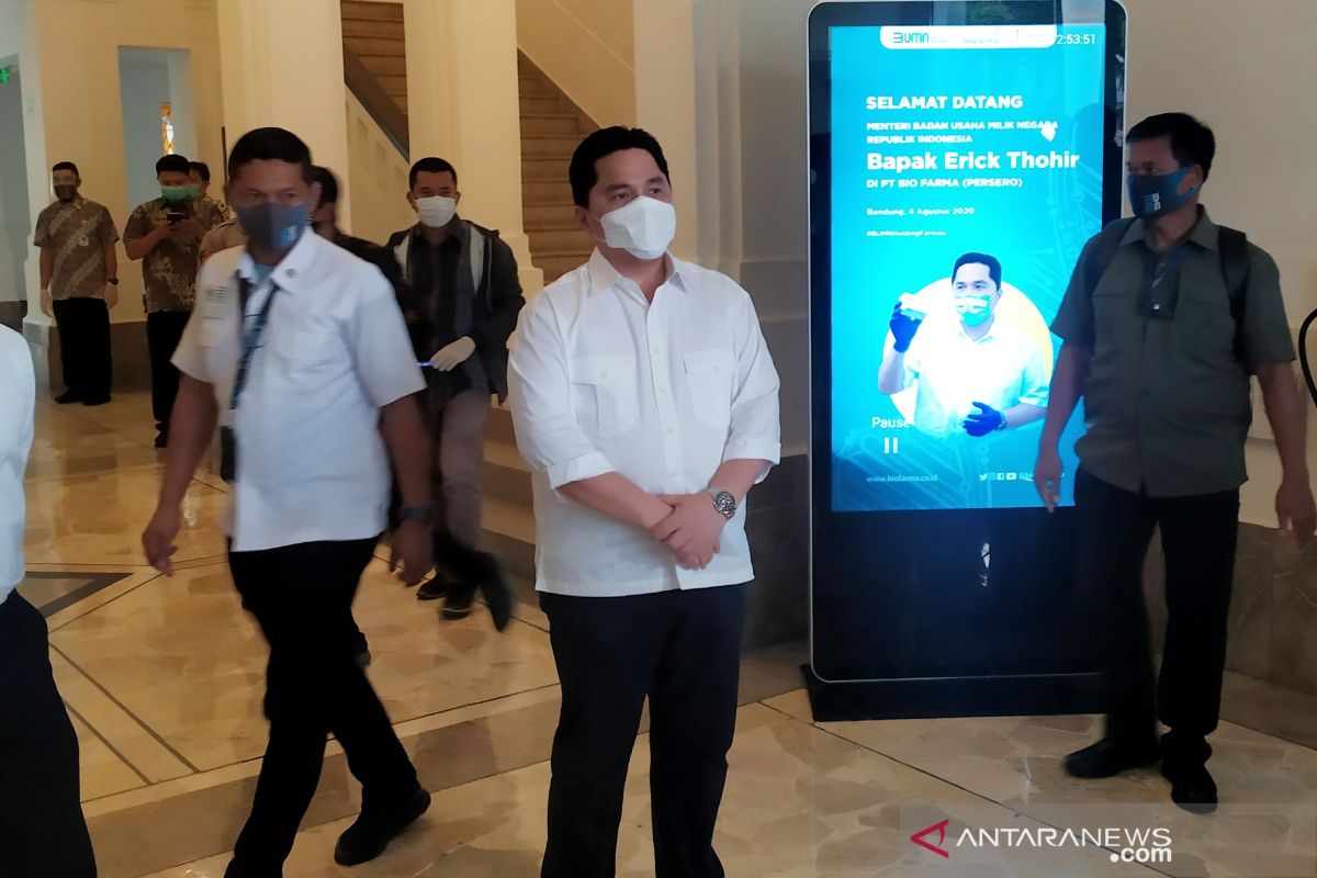 Menteri BUMN memastikan Bio Farma produksi vaksin COVID-19 halal