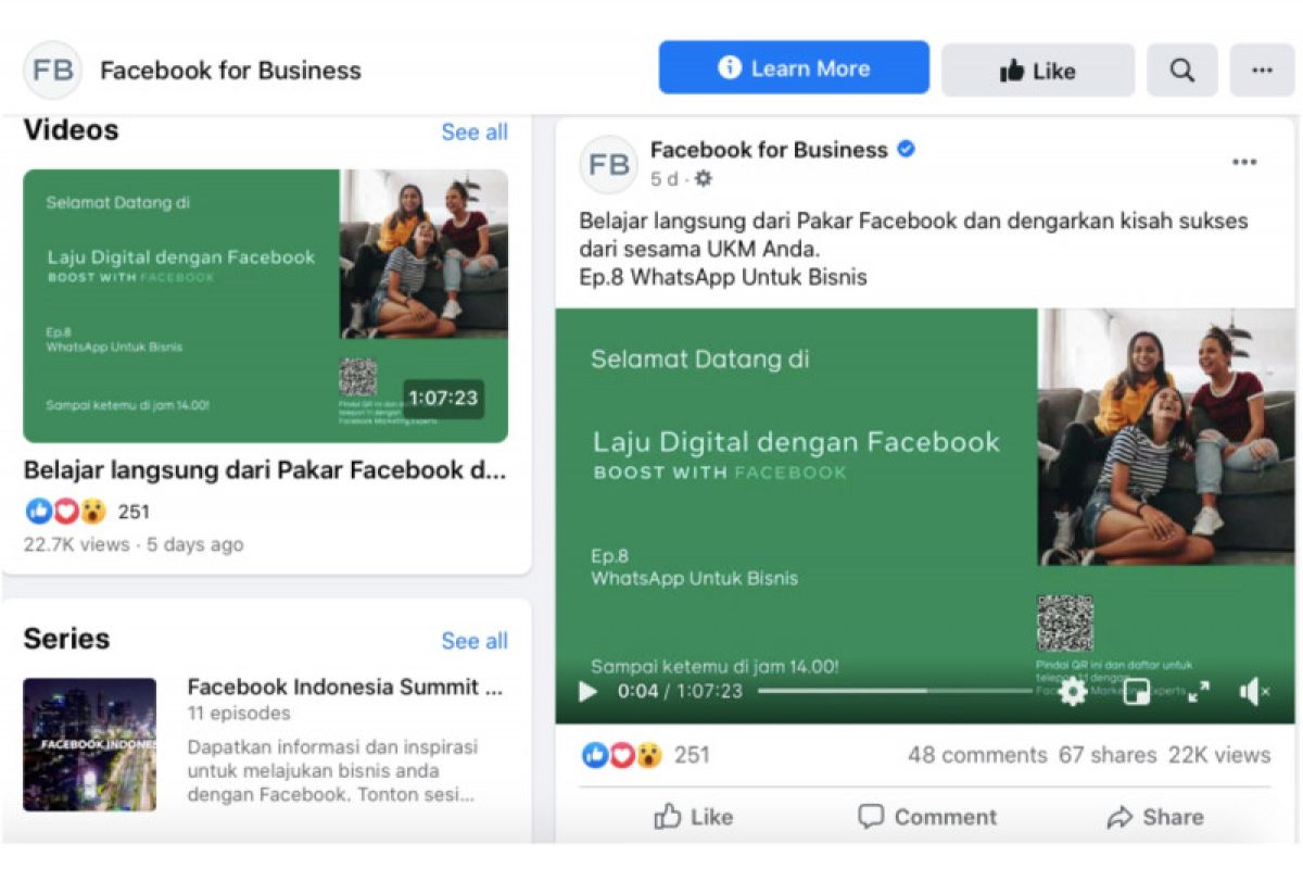 Facebook Laju Digital untuk jangkau lebih banyak UKM selama pandemi