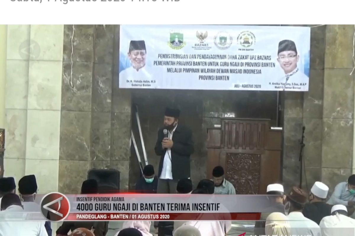 4000 guru ngaji di Banten terima insentif Rp500 ribu/orang