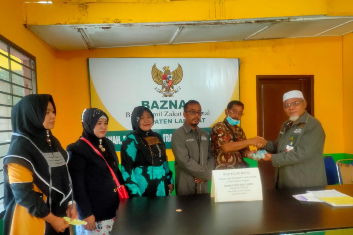 Baznas Langkat salurkan bantuan kepada UKM tikar purun