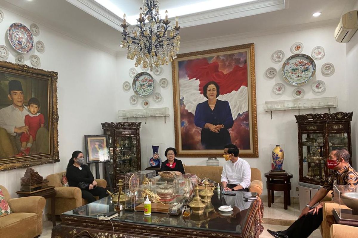 Megawati terima Gibran dan Hadi Rudyatmo di kediamannya