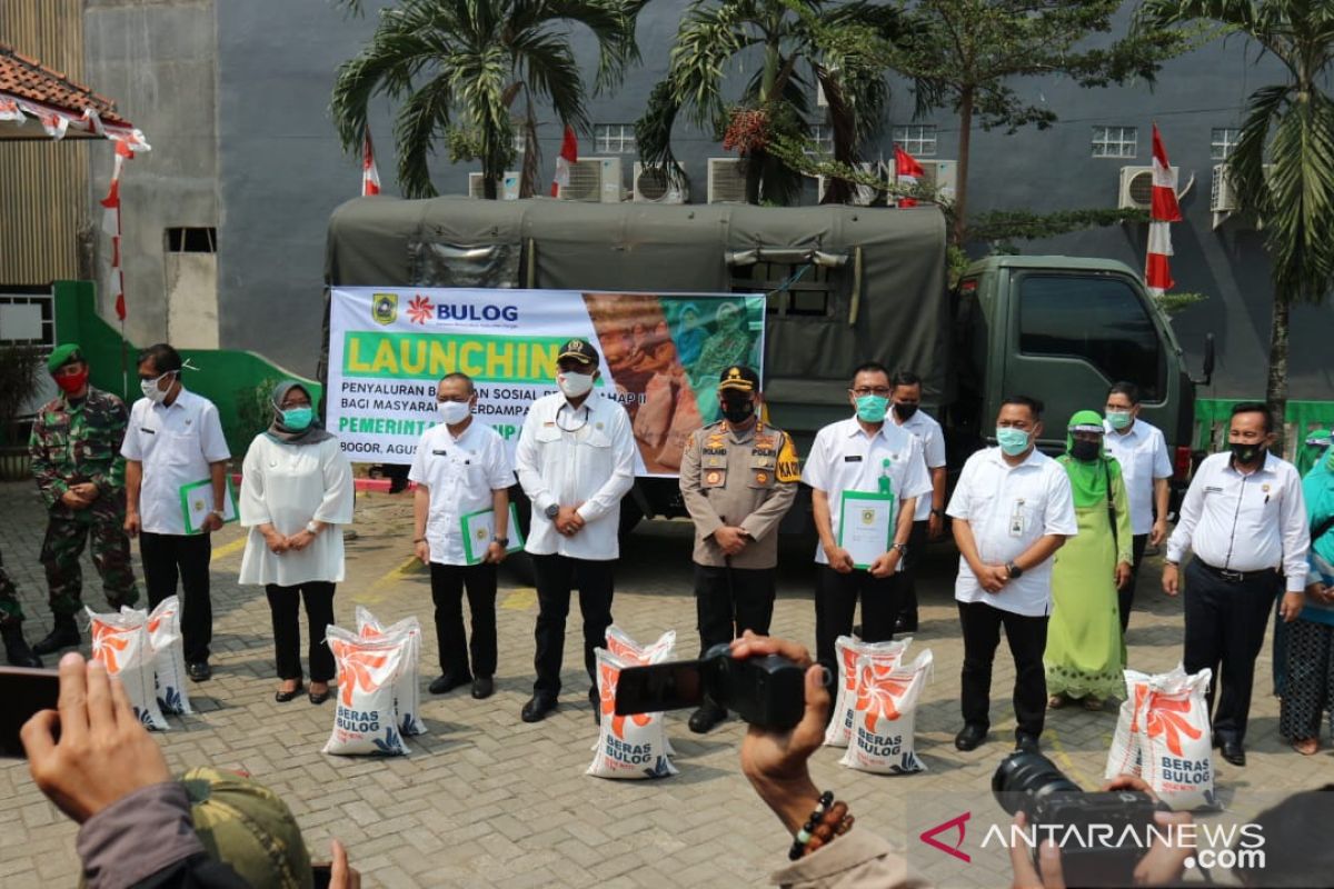 Pemkab Bogor-Bulog buka layanan pengaduan bansos beras tahap II (video)