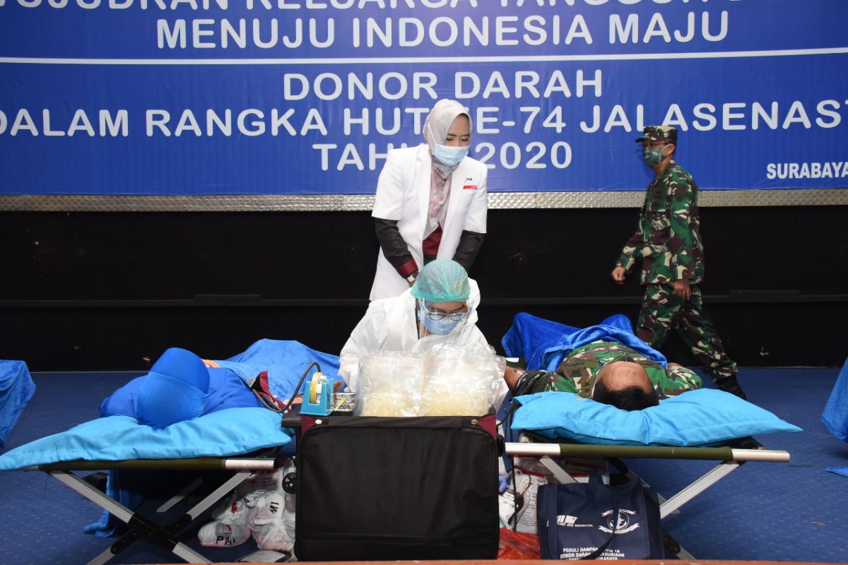 Peringati HUT ke-74, Jalasenastri Kodiklatal gelar donor darah.