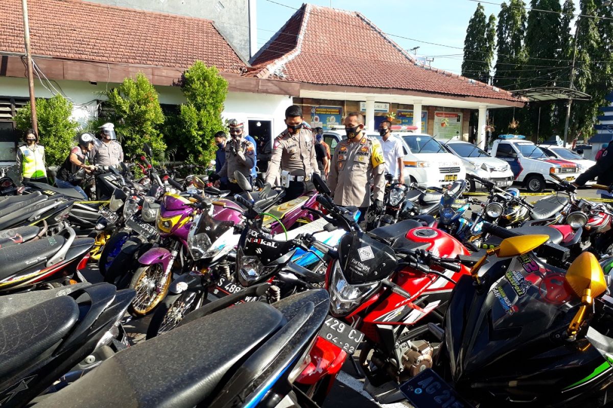 546 kendaraan ditilang selama Operasi Patuh Semeru 2020 di Kota Kediri