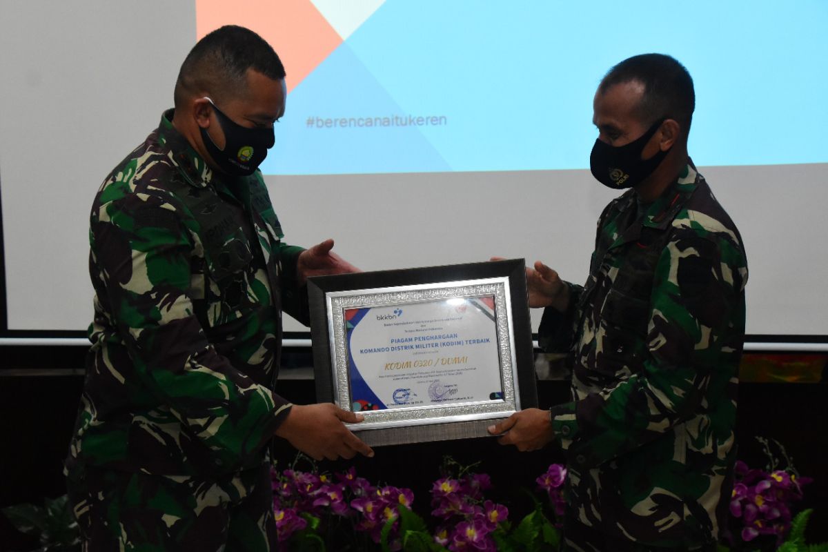Kodim Dumai terbaik dalam pelayanan KB sejuta akseptor di Riau