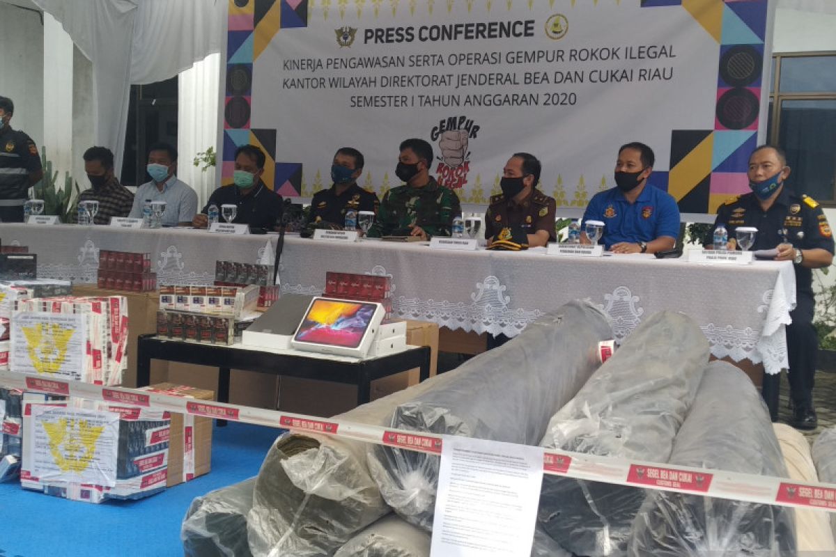 Bea Cukai Riau klaim sita Rp331 miliar barang ilegal