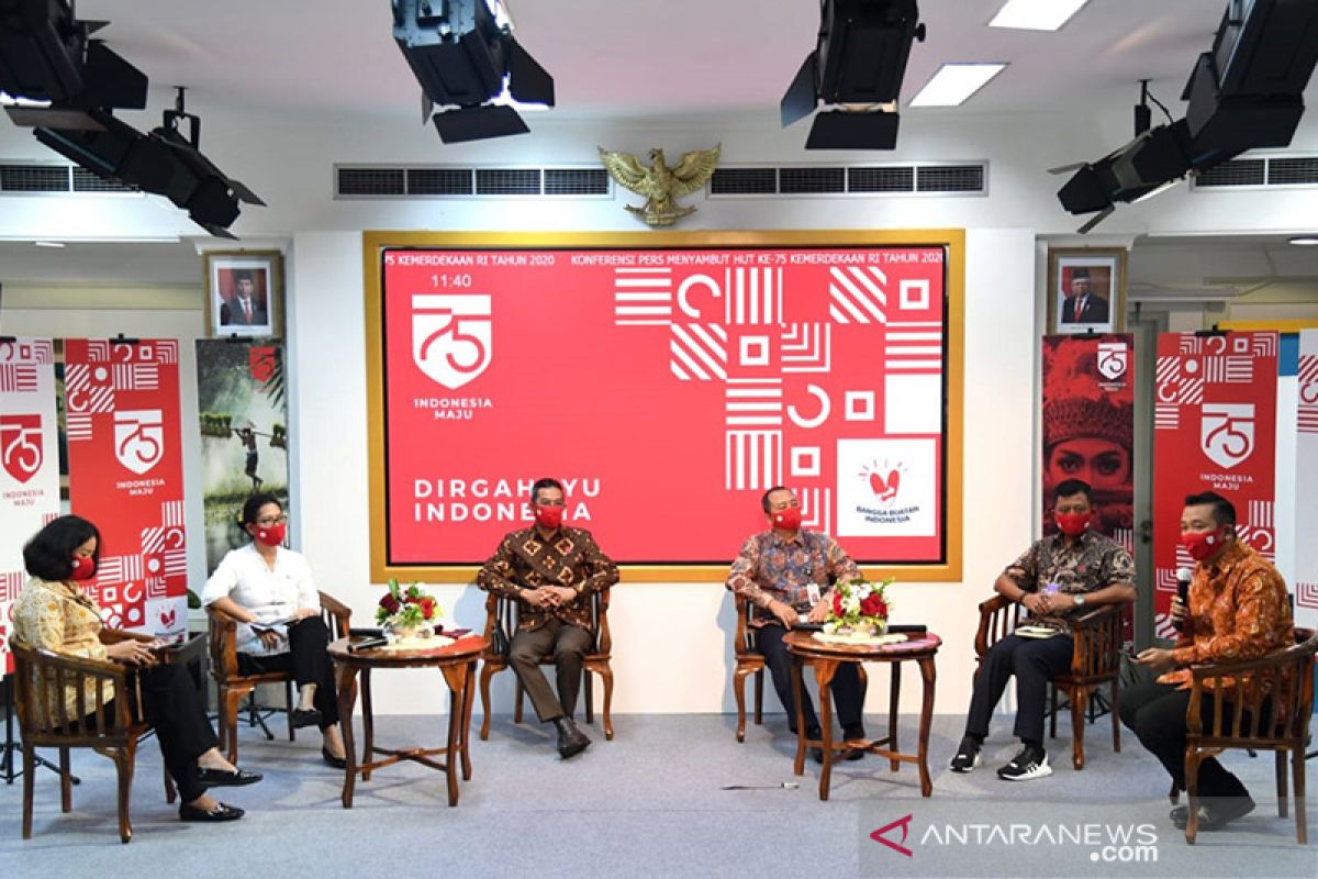 Cek Fakta: Logo HUT ke-75 RI memuat lambang salib?