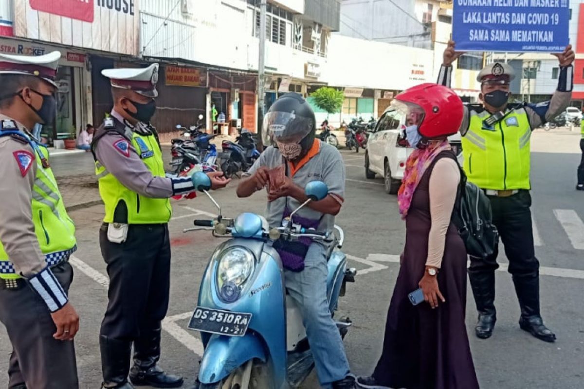 42 pengendara kena tilang selama operasi patuh matoa Polresta Jayapura