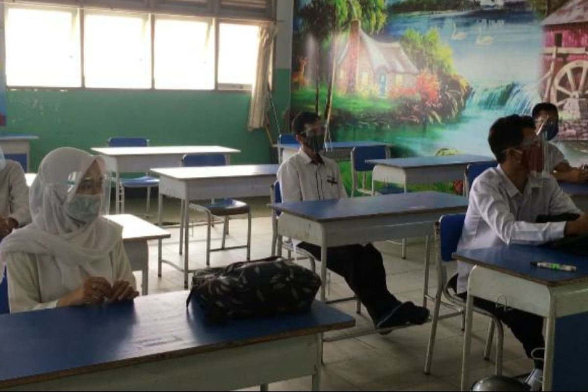 SMPN 1 Kota Pontianak simulasi penyelenggaraan kegiatan belajar di sekolah