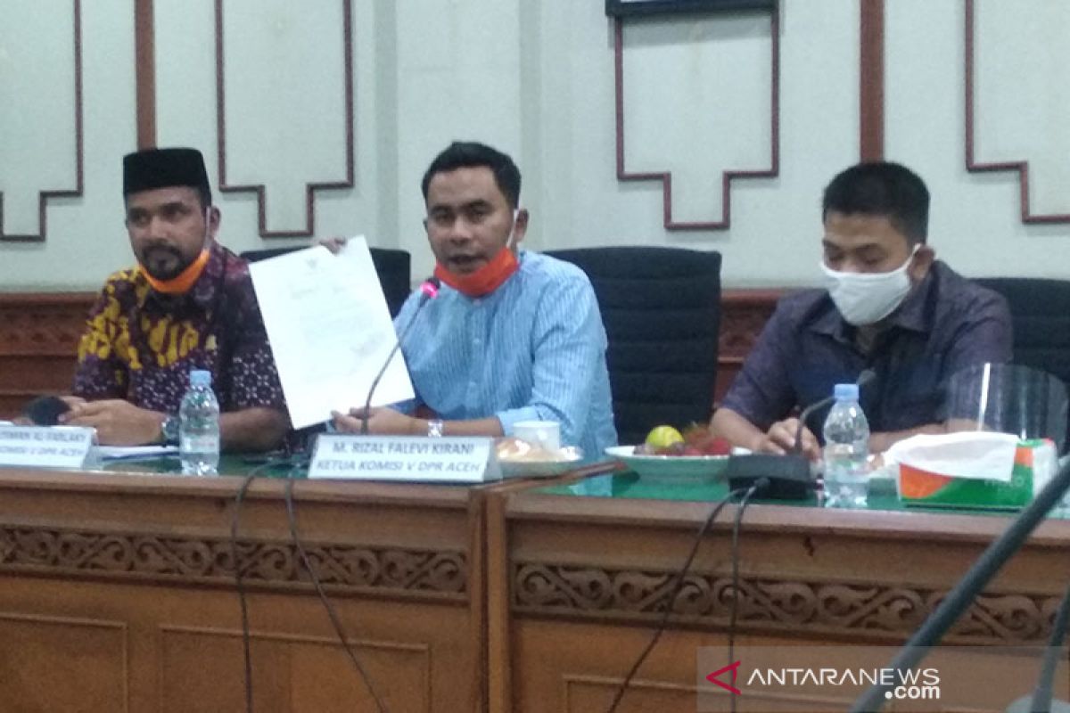 Komisi V DPRA sesalkan Plt Gubernur tidak hadiri rapat dengar pendapat