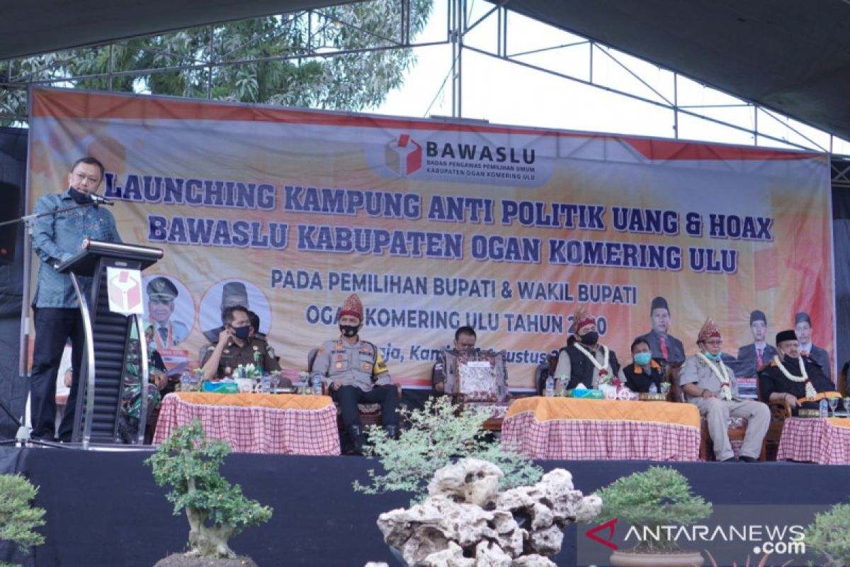 Bawaslu puji Kampung Anti Politik Uang dan Hoaks di OKU