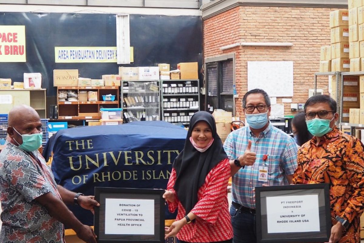 Universitas Rhode Island AS bantu 70 ventilator untuk Pemprov Papua