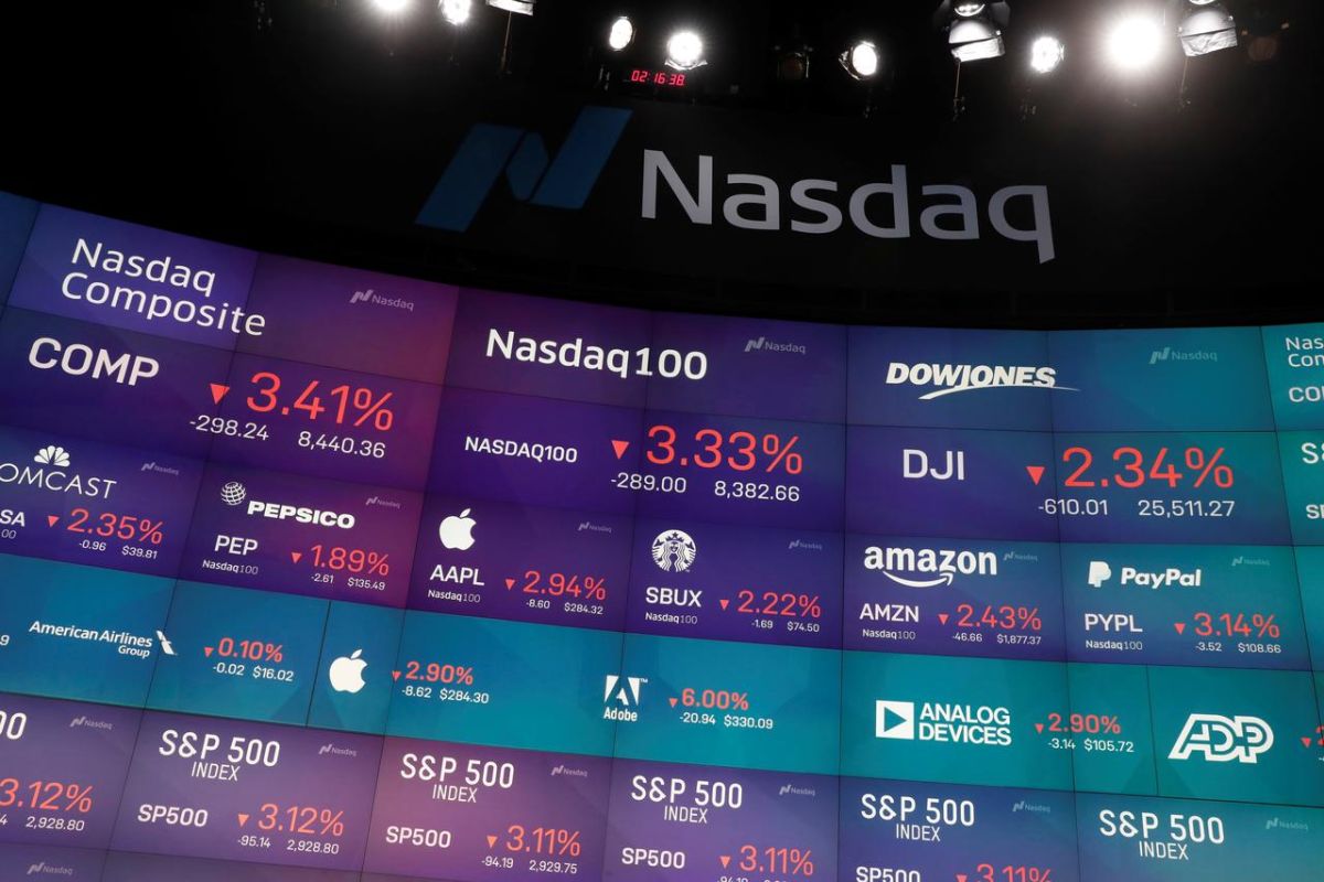 Wall Street bervariasi, Nasdaq ditutup jatuh 0,87 persen setelah melonjak sebelumnya