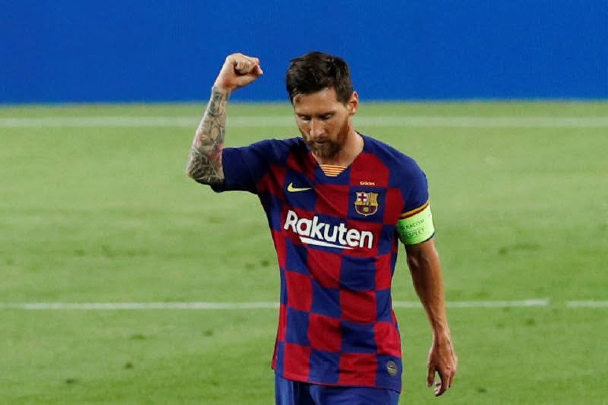 Walau ingin pergi, Messi tetap beri 100 persen untuk Barca