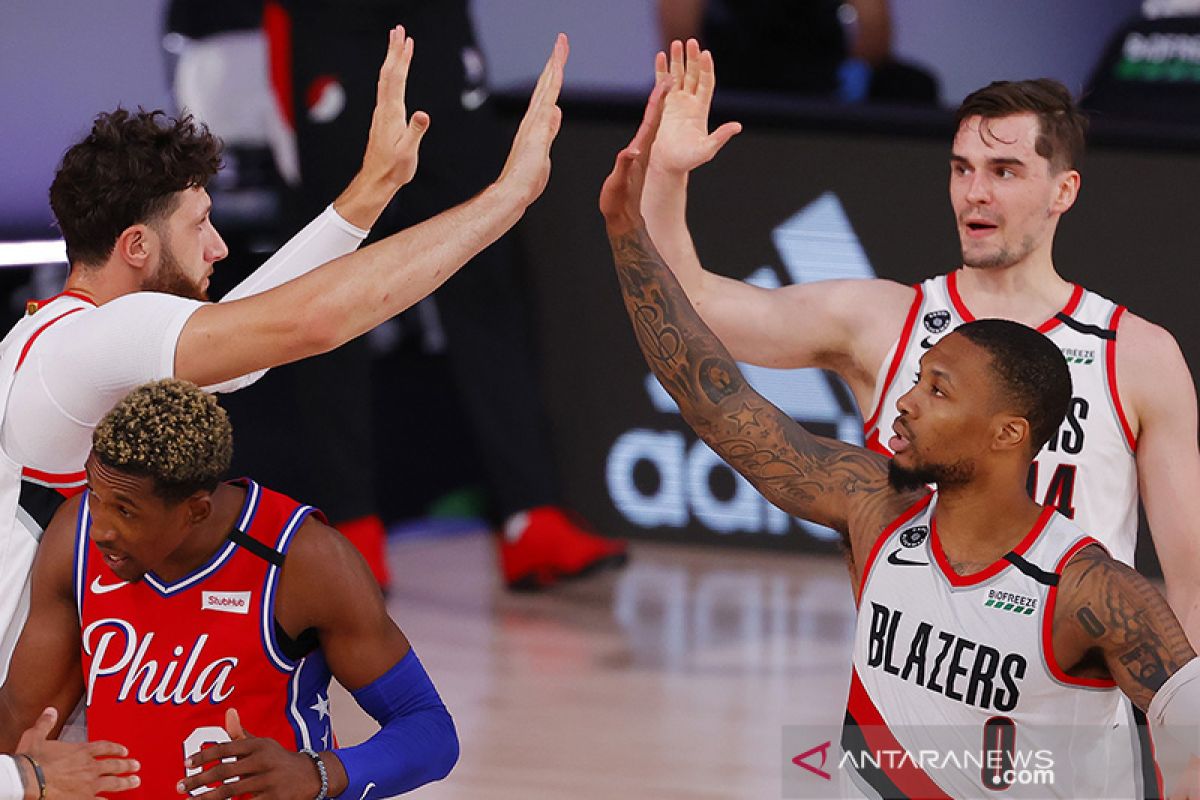 Blazers tundukkan Sixers saat Lillard cetak 51 poin