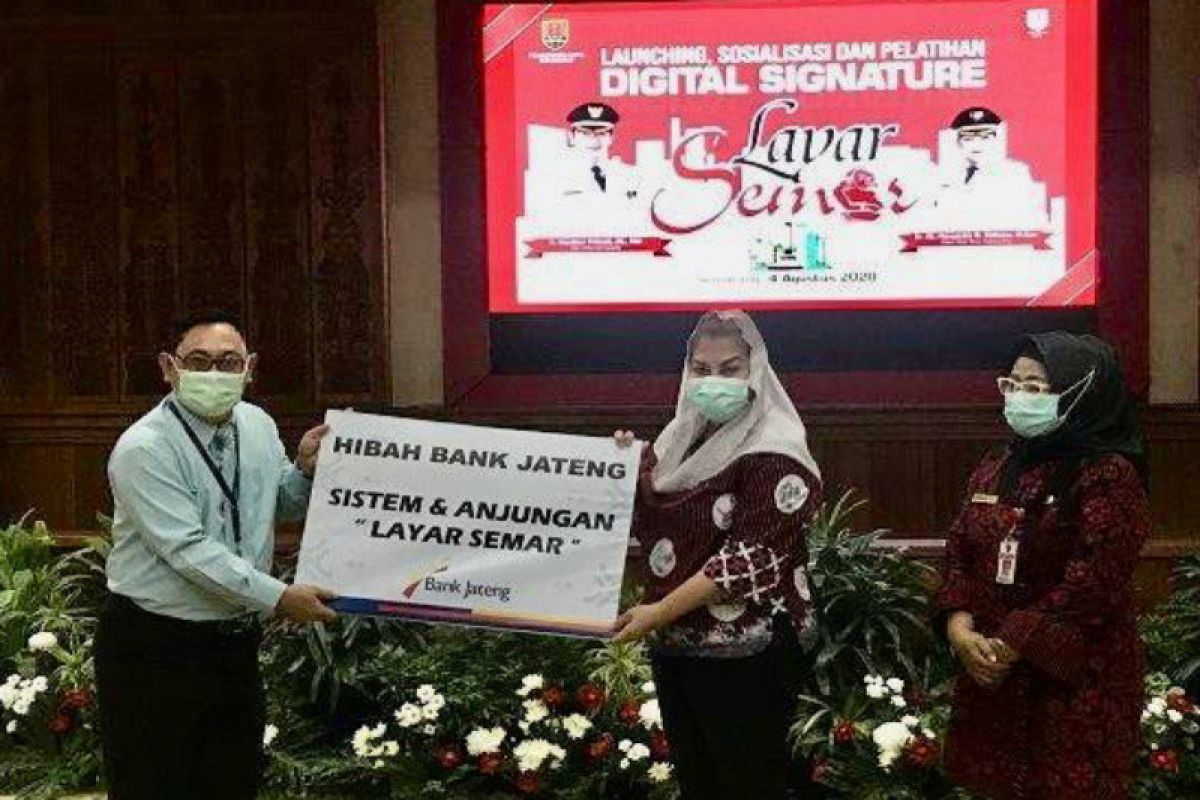 Launching digital signature Layar Semar, BPKAD Kota Semarang gandeng Bank Jateng