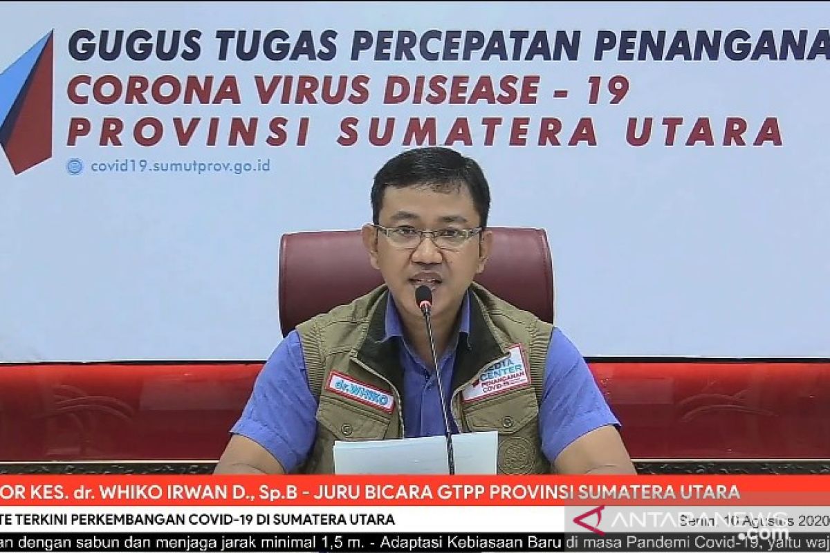 Kasus positif COVID-19 di Sumut mendekati angka lima ribu