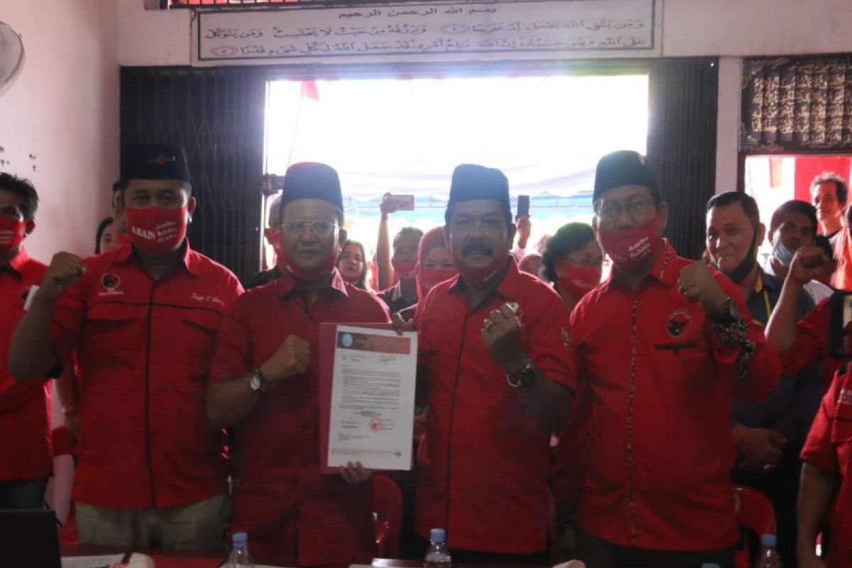 Bahdin Nur Tanjung-Edi Polo Sitanggang resmi diusung PDI-Perjuangan di Pilkada Sibolga