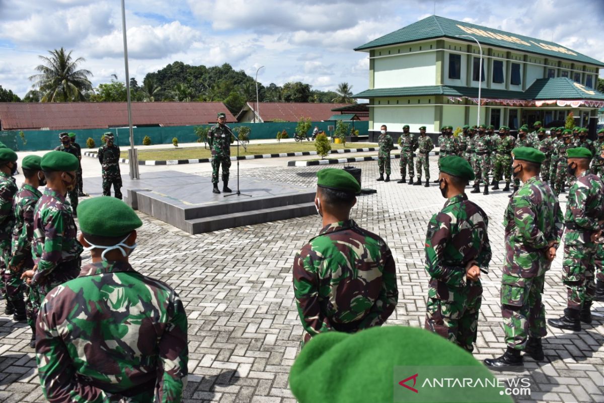 Latihan Alarm Setelling Siapkan Prajurit 611/Awang Long Berangkat Satgas Pamtas Papua