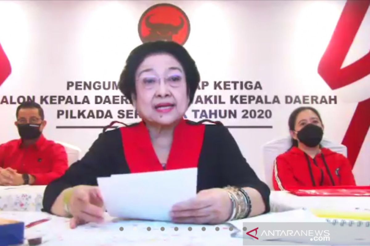 Megawati: Calon kepala daerah diingatkan tak lecehkan rekomendasi PDIP