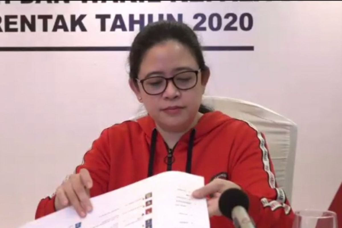 Puan Maharani minta tiga pilar partai gotong-royong menangkan Pilkada 2020