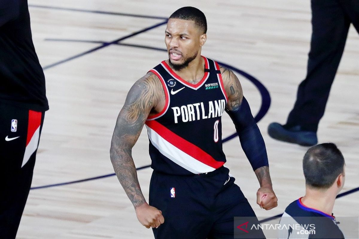 Ringkasan NBA: Lillard cetak 61 poin, Antetokounmpo tanduk Wagner