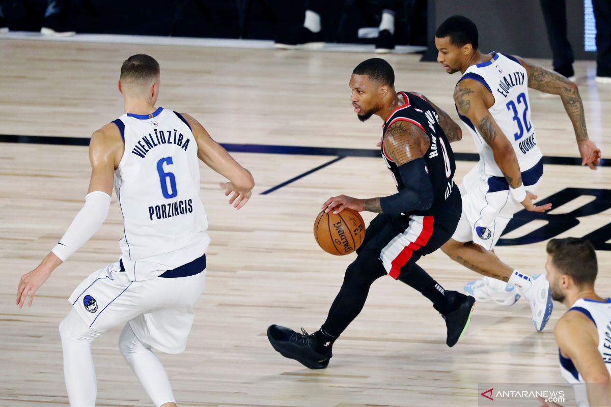 Bintang Portland  Damian Lillard dinobatkan MVP di gelembung NBA