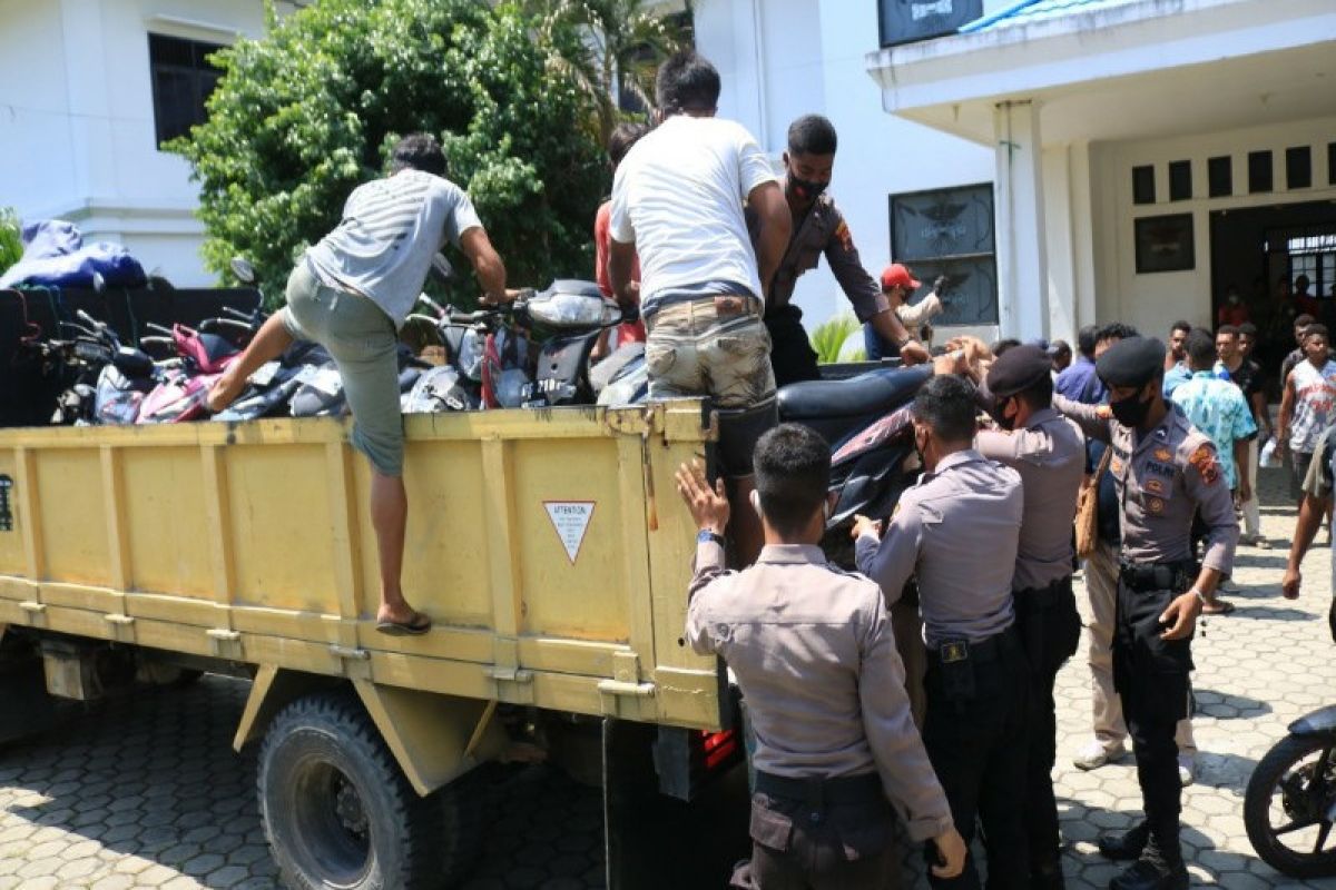 Polisi Jayapura amankan 19 sepeda motor hasil curian dari asrama mahasiswa