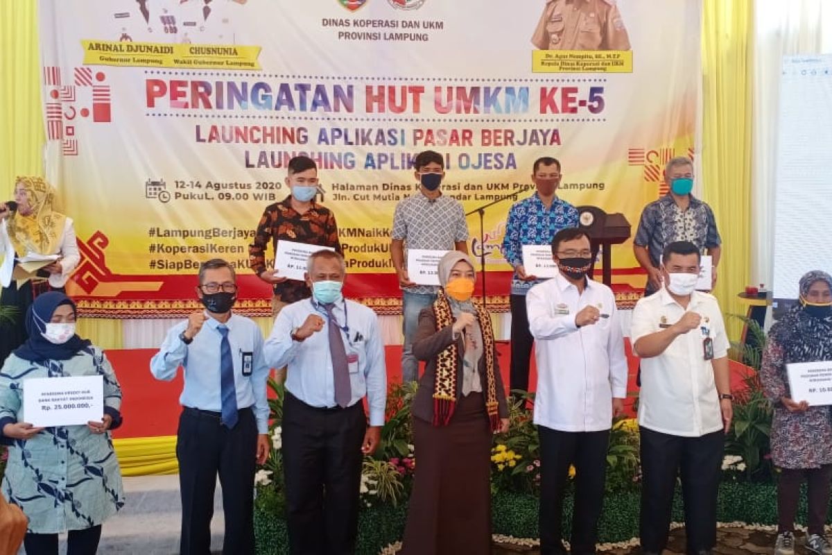 Lampung luncurkan aplikasi pasar berjaya untuk dorong peningkatan ekonomi UMKM