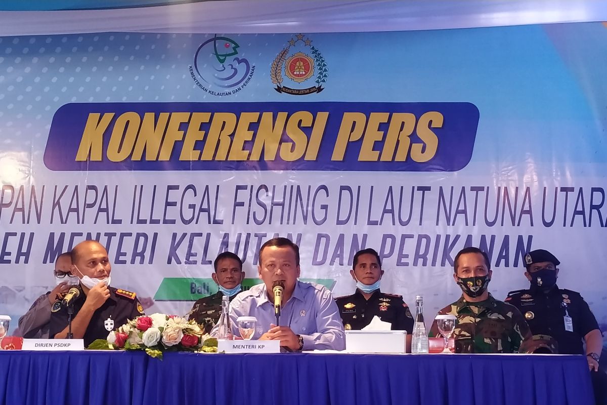 Edhy Prabowo pastikan kapal ilegal di Laut Natuna Utara akan diproses hukum (video)