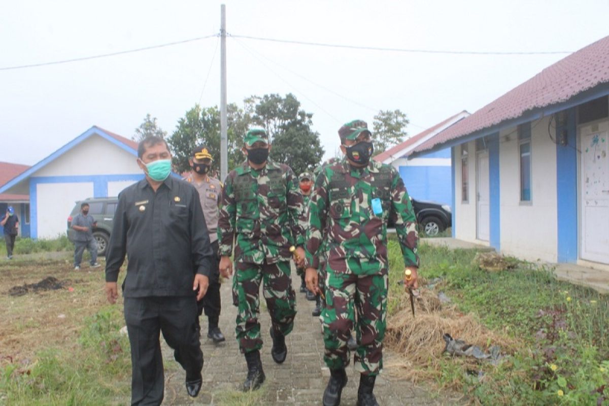 Danrem 023/KS tinjau langsung  lokasi terdampak erupsi Gunung Sinabung