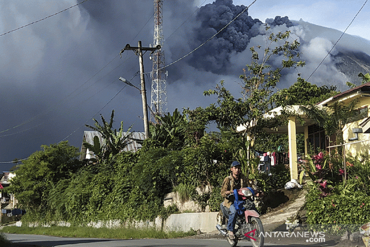 BPBD Karo: Gunung Sinabung kembali erupsi semburkan debu