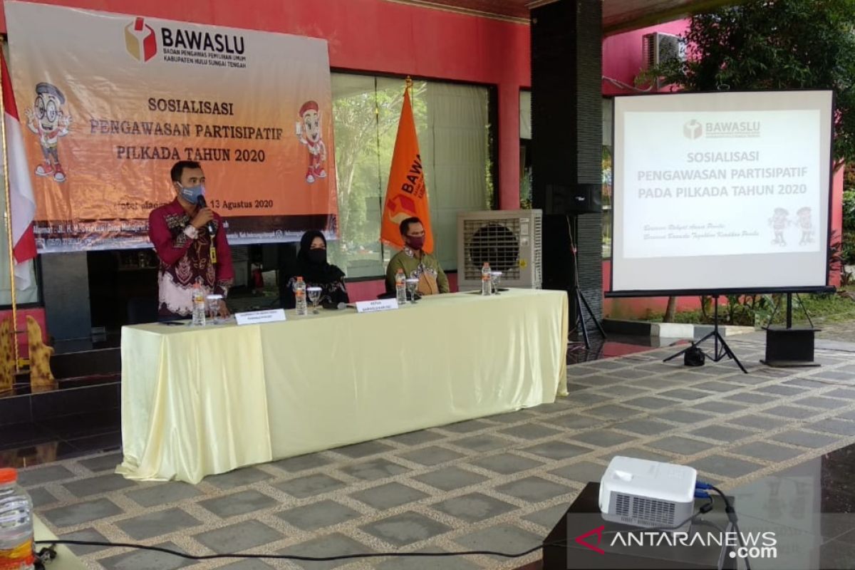 Bawaslu HST gelar sosialisasi pengawasan partisipatif Pilkada 2020