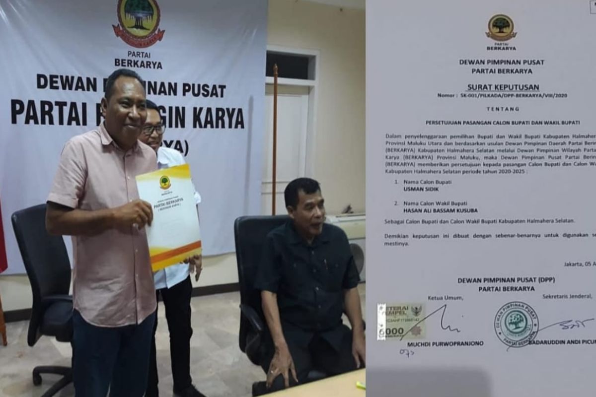 Partai Berkarya evaluasi rekomendasi ke balon di pilkada Malut