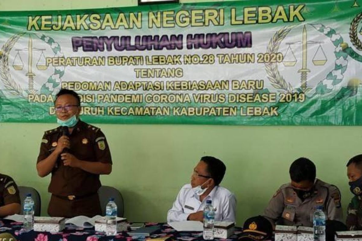 Kejari Lebak sosialisasikan protokol kesehatan